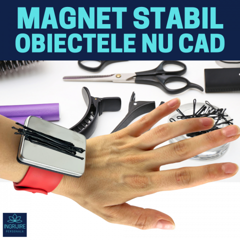 Bratara Magnetica din Silicon pentru frizerie, rosie [11]
