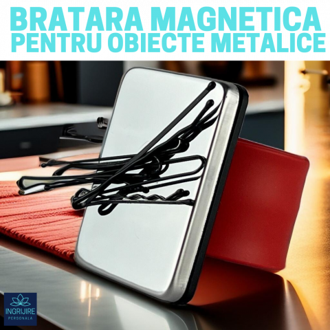 Bratara Magnetica din Silicon pentru frizerie, rosie [1]