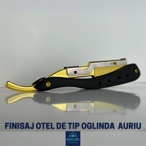 Brici cu lama interschimbabila, maner din lemn, Black&Gold [11]