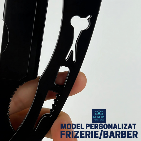 Brici cu lama interschimbabila, otel inoxidabil, Barber Black [10]