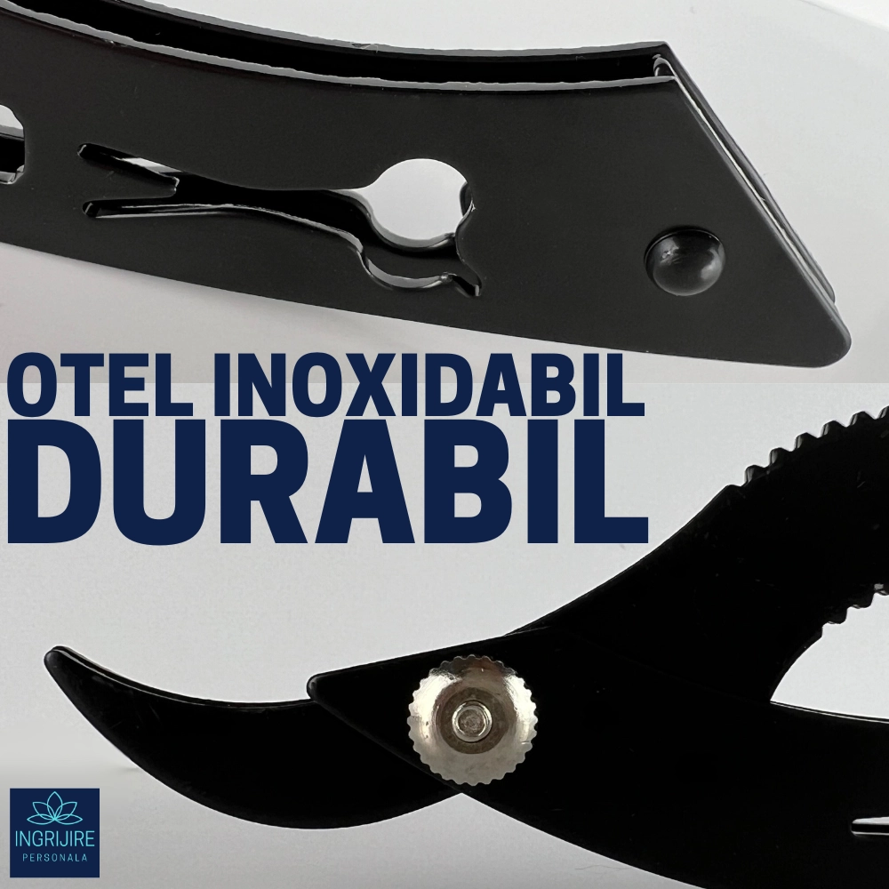 Brici cu lama interschimbabila, otel inoxidabil, Barber Black [3]