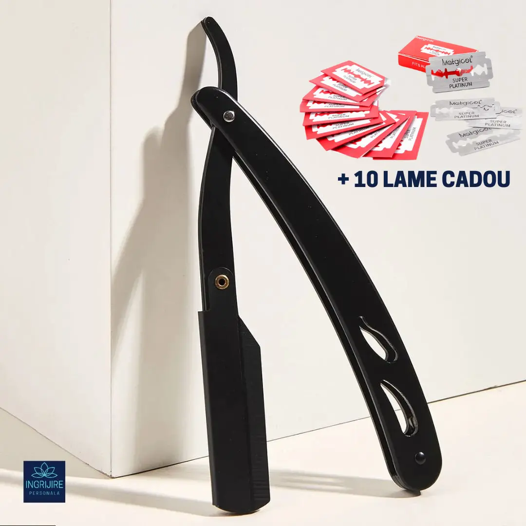 Brici cu lama interschimbabila, otel inoxidabil, Matte Black