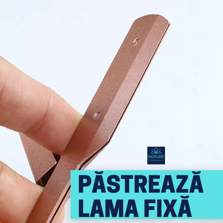 Brici cu lama interschimbabila, otel inoxidabil, Rose gold [9]