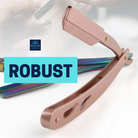 Brici cu lama interschimbabila, otel inoxidabil, Rose gold [18]