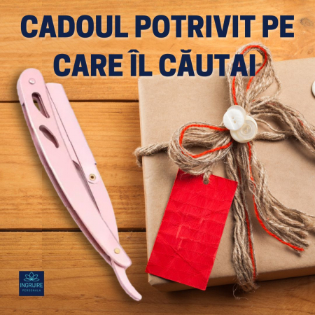 Brici cu lama interschimbabila, otel inoxidabil, Rose gold [7]