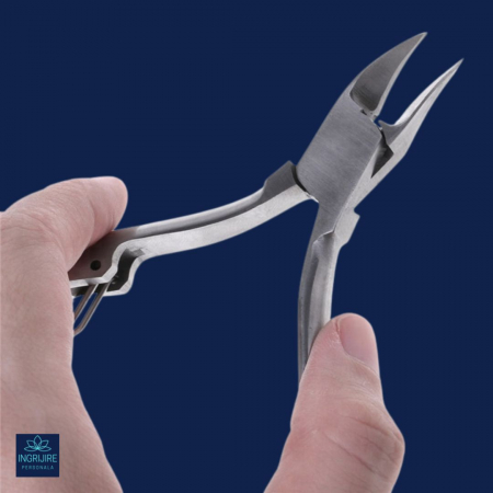 Cleste mini pentru unghii dure  - otel - falci curbate si ascutite [4]