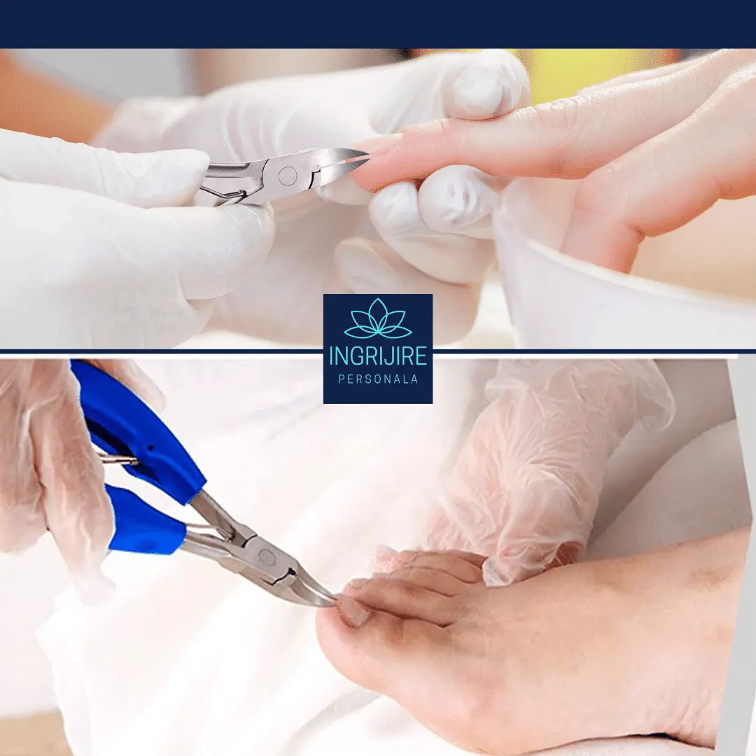 Cleste pedichiura albastru, pentru unghii dure [3]