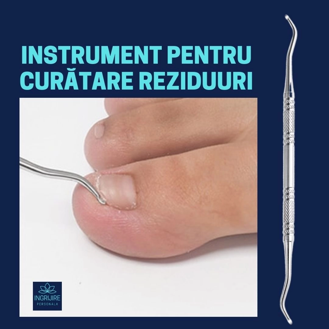 Cleste pedichiura albastru, pila si instrumente pentru unghii dure [6]