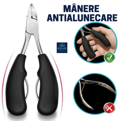 Cleste pedichiura negru, pentru unghii dure [7]