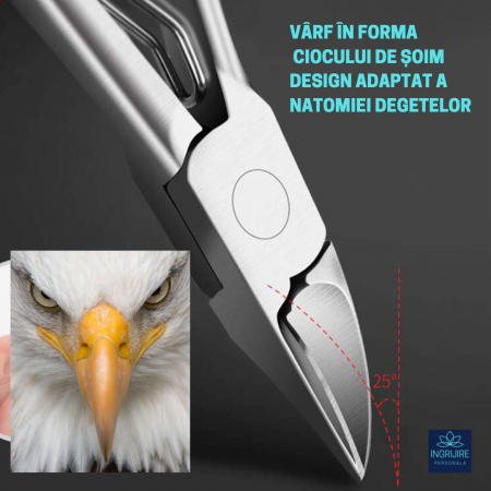 Cleste pedichiura nude, pentru unghii dure [20]