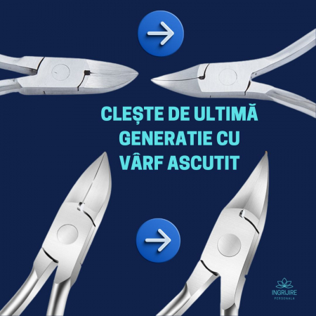 Cleste pedichiura nude, pentru unghii dure [17]