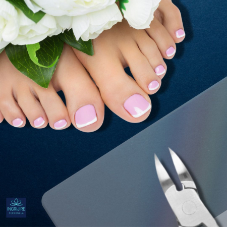 Cleste pedichiura nude, pentru unghii dure [27]