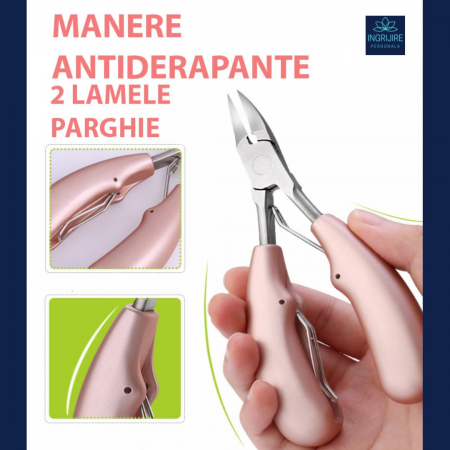 Cleste pedichiura nude, pentru unghii dure [18]