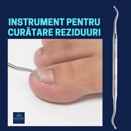 Cleste pedichiura albastru, pila si instrumente pentru unghii dure [4]