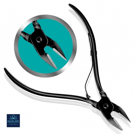 Cleste pentru cuticule BLACK - otel inoxidabil [0]