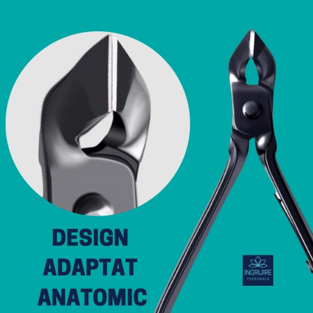 Cleste pentru cuticule BLACK - otel inoxidabil [6]