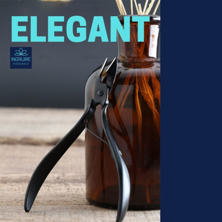 Cleste pentru cuticule BLACK - otel inoxidabil [9]