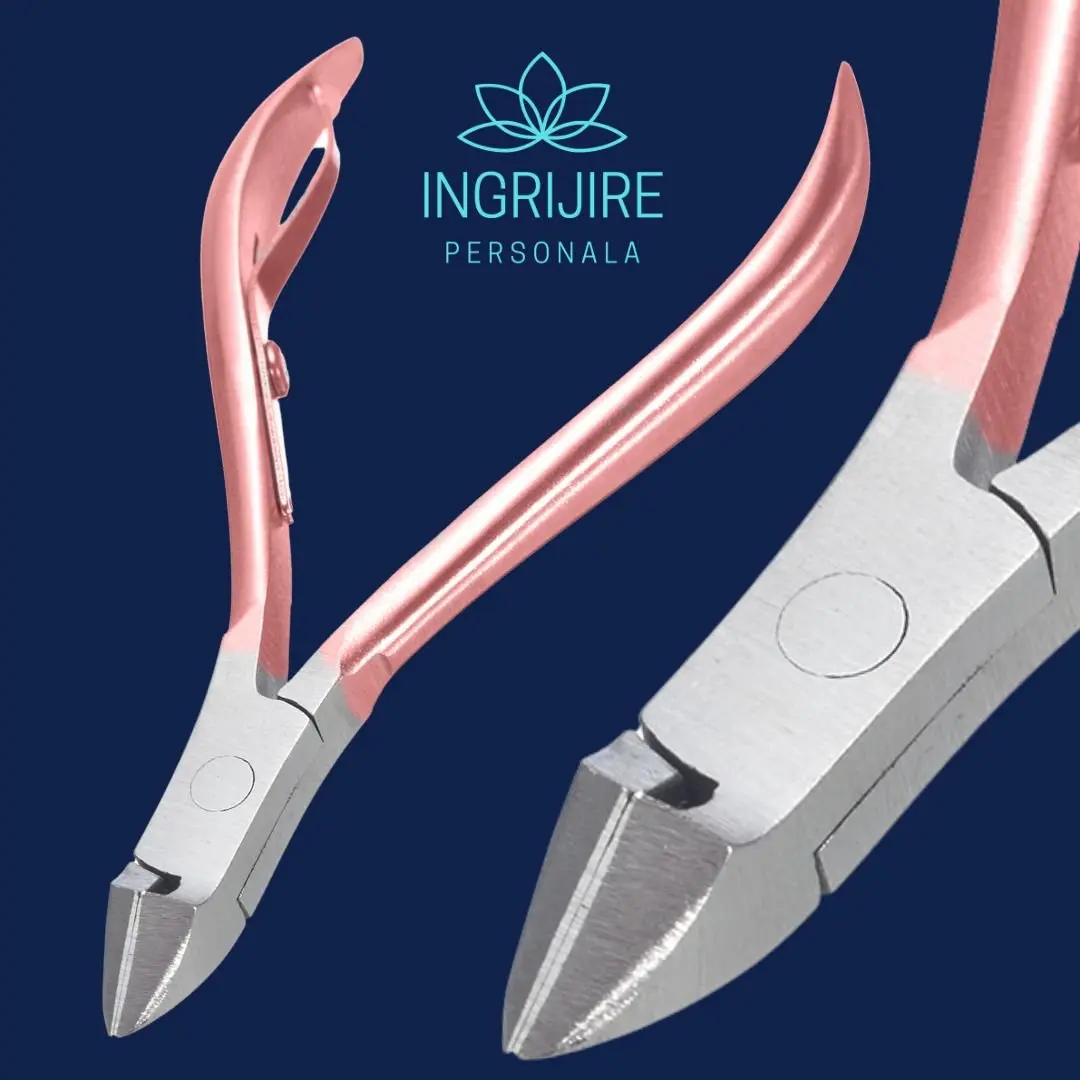 Cleste pentru cuticule FLAMINGO PINK - otel inoxidabil [3]