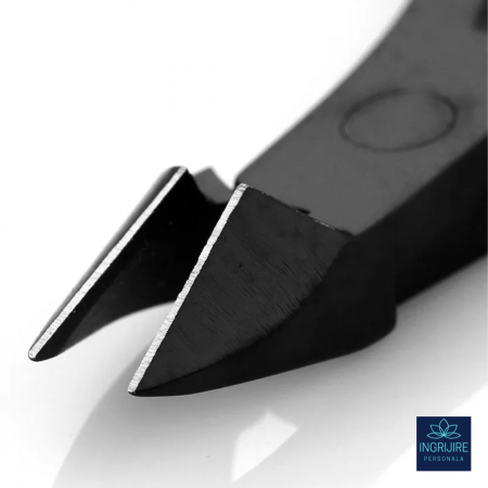 Cleste pentru cuticule MATTE BLACK - otel inoxidabil [6]