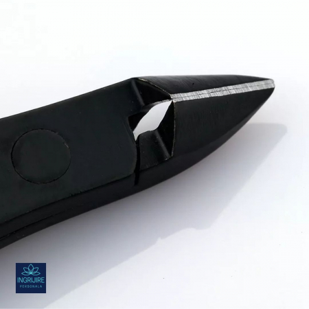 Cleste pentru cuticule MATTE BLACK - otel inoxidabil [3]