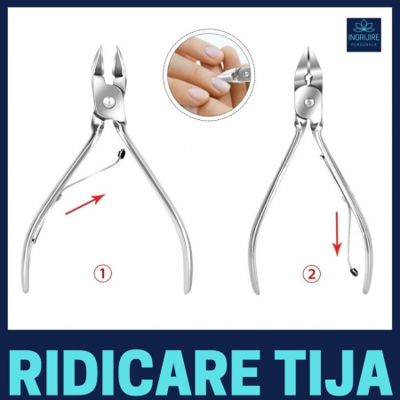 Cleste pentru cuticule silver - otel inoxidabil [9]