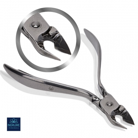 Unghiere si clesti - Cleste pentru cuticule silver - otel inoxidabil