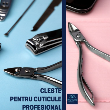 Cleste pentru cuticule silver - otel inoxidabil [16]