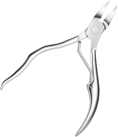 Cleste pentru unghii dure  - otel inoxidabil - falci curbate si ascutite - maner rezistent [1]