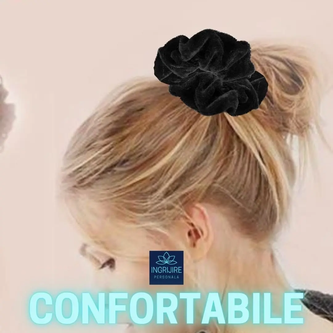Elastic de par - scrunchie black [1]