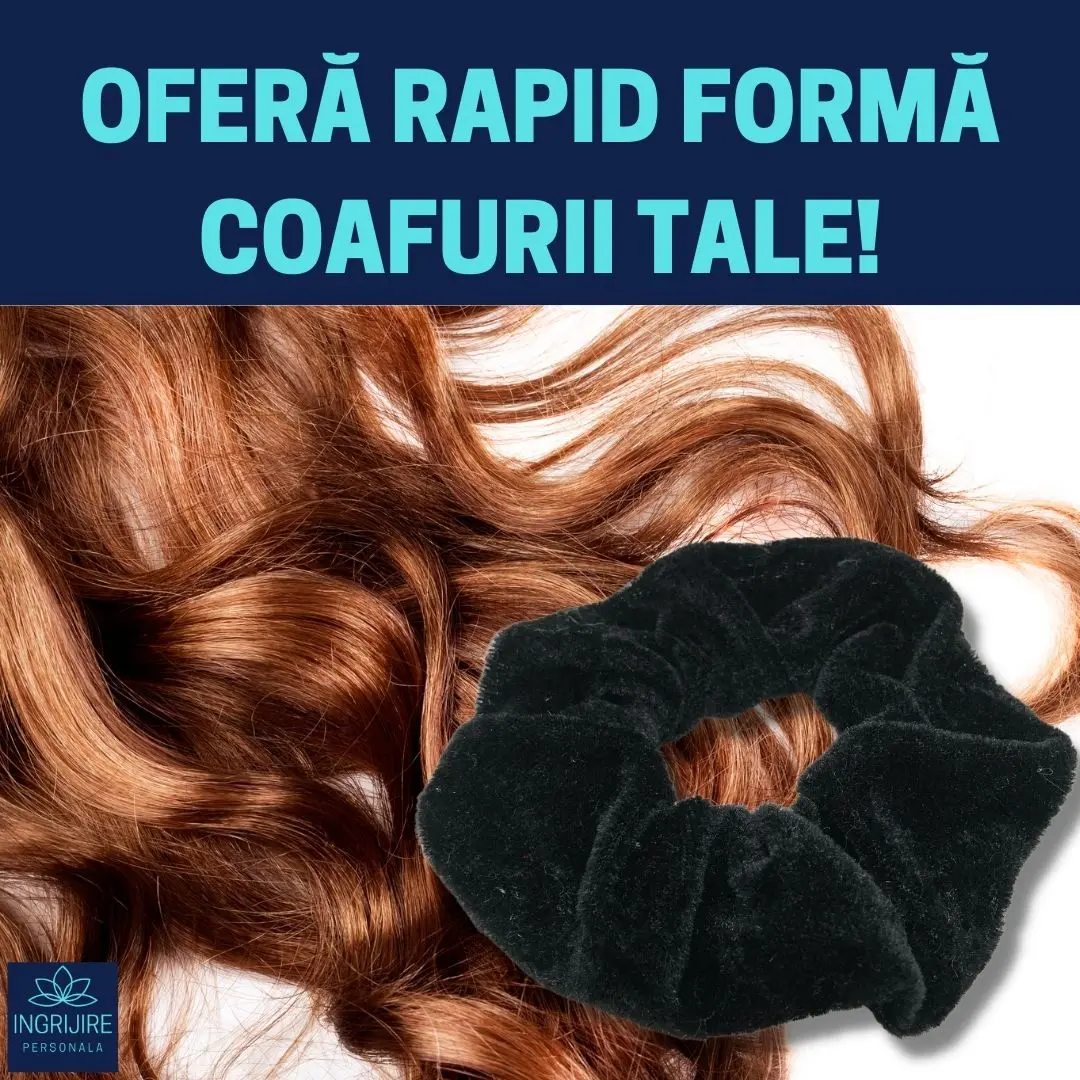 Elastic de par - scrunchie black [3]