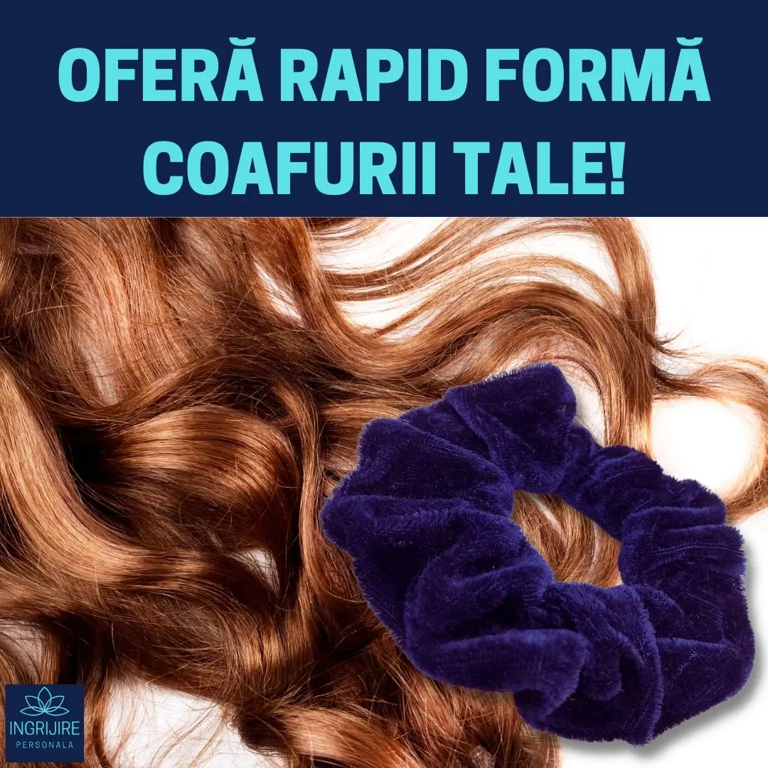 Elastic de par - scrunchie blue [4]