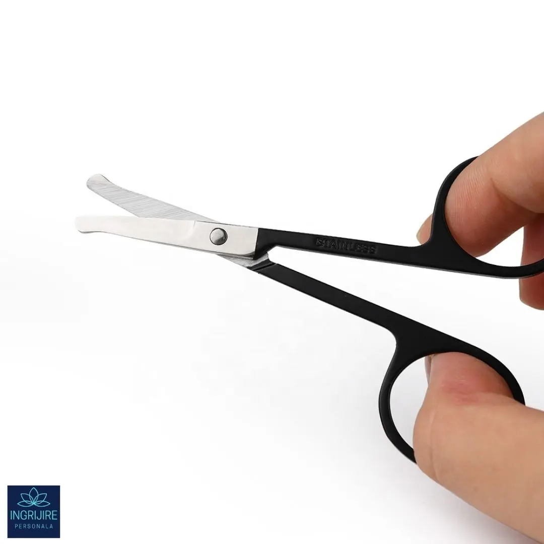 Forfecuta pentru cosmetizarea parului nazal, barba , sprancene, varf rotunjit [2]