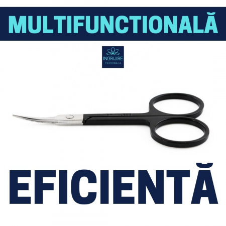 Forfecuta pentru cuticule curbata si ingusta, varf ascutit  Black [1]