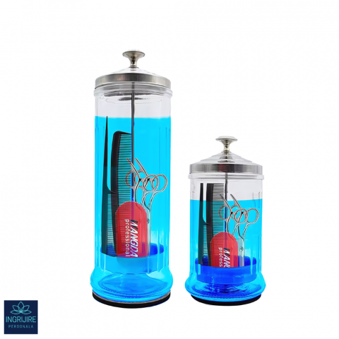 Barbicide, recipient din sticla pentru dezinfectarea instrumentelor 1500ml [7]