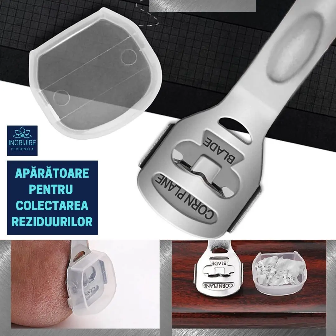 Instrument pentru indepartarea calusurilor cu lama interschimbabila, otel inoxidabil [1]