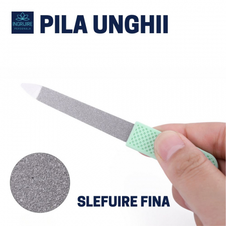 KIT ESSENTIALS  (1Unghiera dreapta+ 1 unghiera inclinata + pila )  pentru manichiura [8]