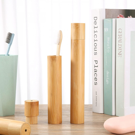 Carcasa portabila pentru periuta de dinti din BAMBUS [3]
