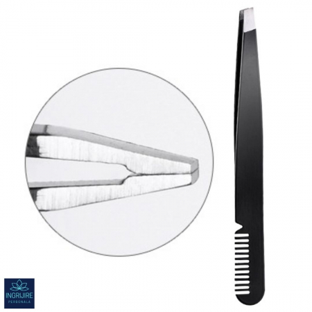 Penseta multifunctionala cu pieptan pentru cosmetizarea sprancenelor [10]