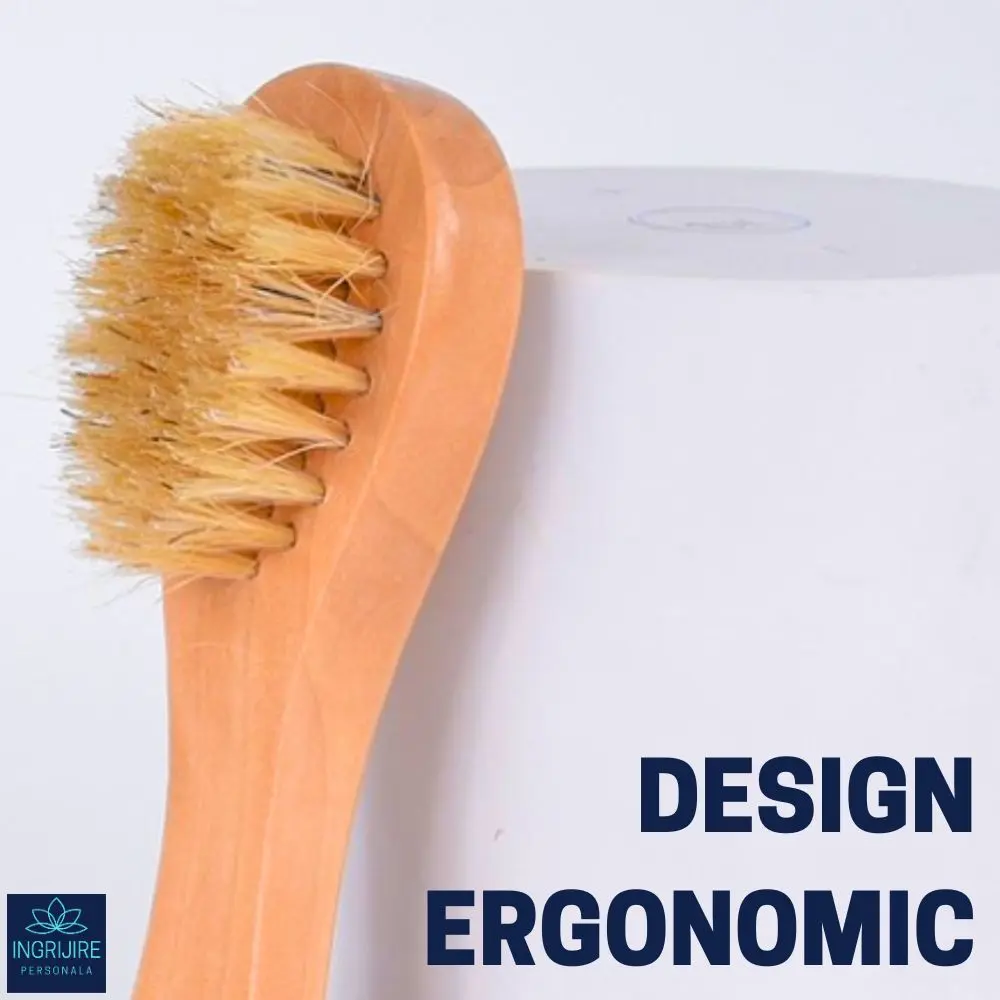 Perie de baie din lemn mini , peri artificiali [5]