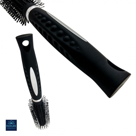 Perie de par circulara, BLACK, pentru coafor/frizerie [2]