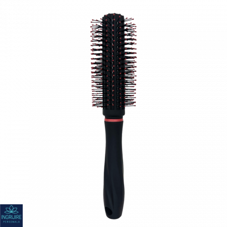 Perie de par circulara, BLACK&RED, pentru coafor/frizerie [0]