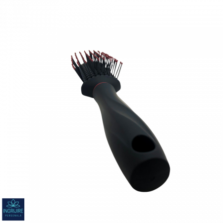 Perie de par cu ventilatie, BLACK&RED, pentru coafor/frizerie [2]