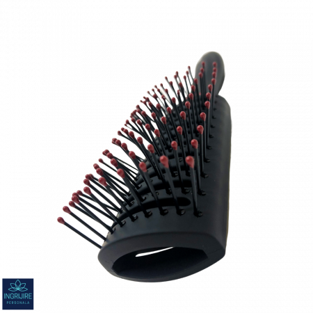 Perie de par cu ventilatie, BLACK&RED, pentru coafor/frizerie [1]