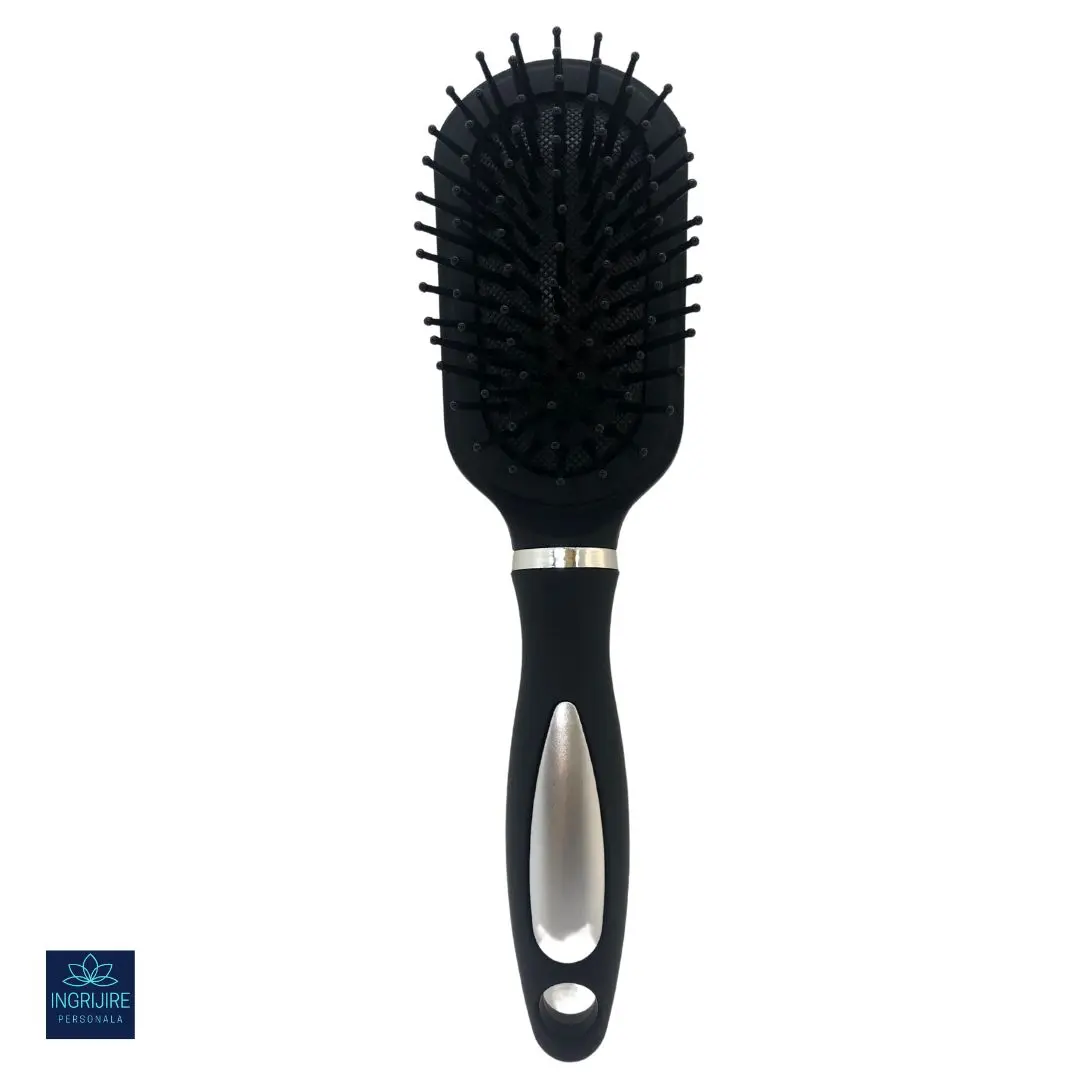 Perii de par - Perie de par mini, ovala, BLACK