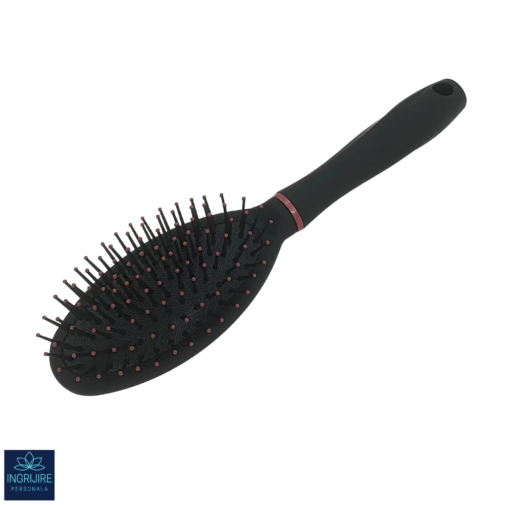 Perie de par ovala, BLACK&RED, pentru coafor/frizerie [1]