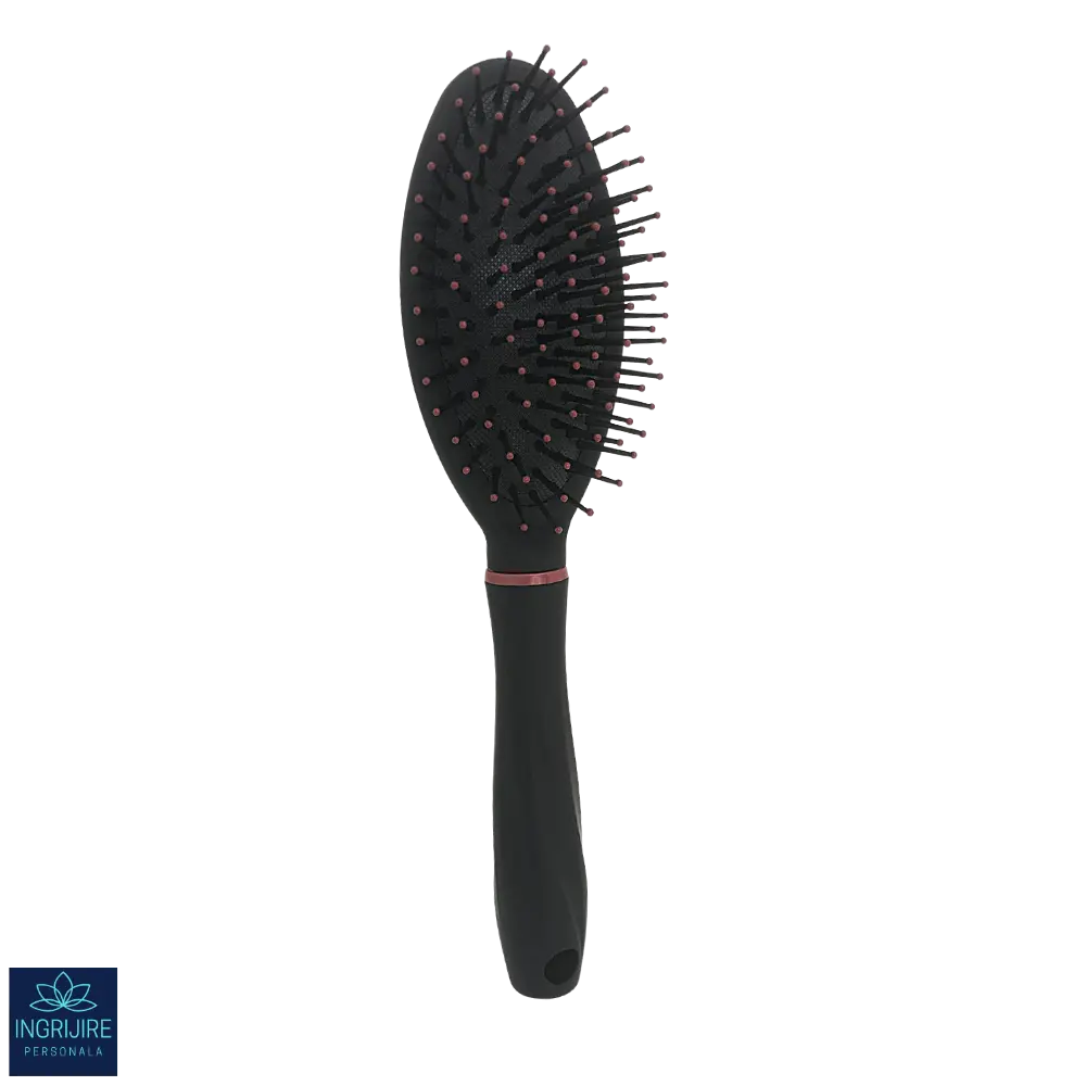 Perii de par - Perie de par ovala, BLACK&RED, pentru coafor/frizerie