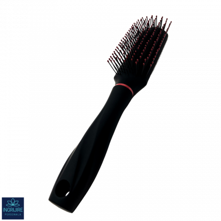 Perie de par, peri desi,  BLACK&RED, pentru coafor/frizerie [2]