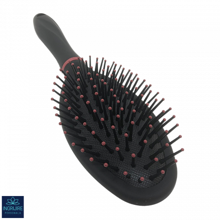 Perie de par ovala, BLACK&RED, pentru coafor/frizerie [2]