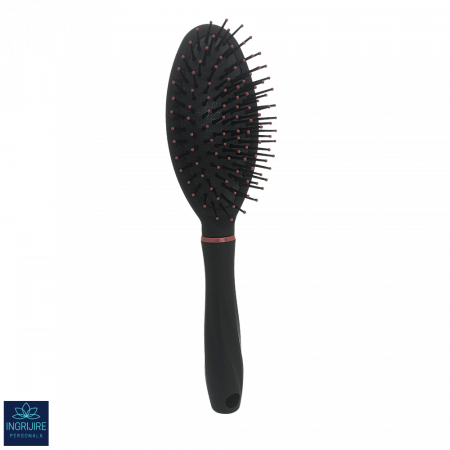 Perii de par - Perie de par ovala, BLACK&RED, pentru coafor/frizerie