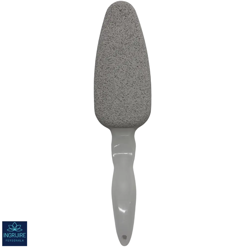 Pile cosmetice - Perie dubla cu piatra ponce si pila, maner de plastic